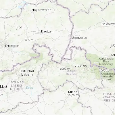 Map showing location of Bertsdorf-Hörnitz (50.885930, 14.736960)