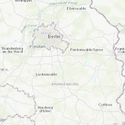 Map showing location of Bestensee (52.239780, 13.637320)