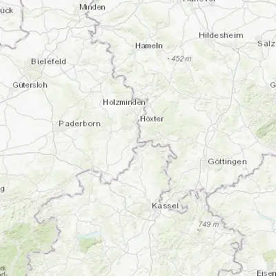 Map showing location of Beverungen (51.668010, 9.374170)