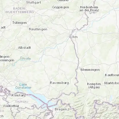 Map showing location of Biberach an der Riß (48.093450, 9.790530)