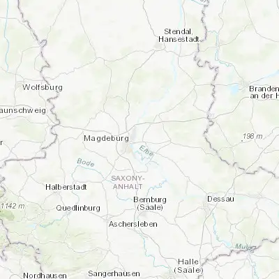 Map showing location of Biederitz (52.150000, 11.716670)