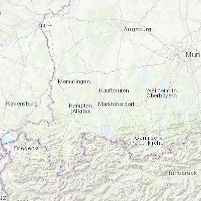 Map showing location of Biessenhofen (47.830570, 10.640220)