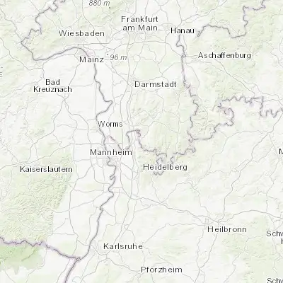 Map showing location of Birkenau (49.562500, 8.706940)
