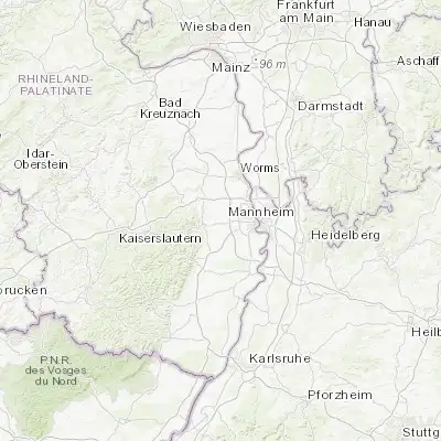 Map showing location of Birkenheide (49.481390, 8.261940)