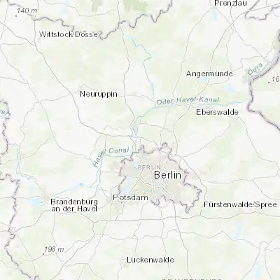 Map showing location of Birkenwerder (52.691060, 13.278330)