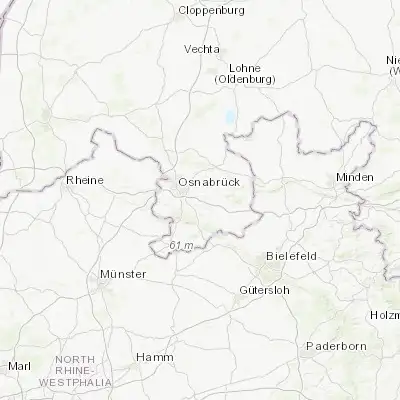 Map showing location of Bissendorf (52.233330, 8.166670)