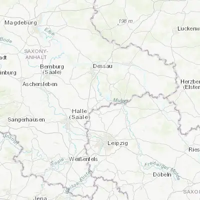 Map showing location of Bitterfeld-Wolfen (51.623550, 12.323950)