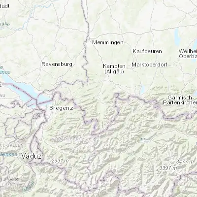 Map showing location of Blaichach (47.542080, 10.258460)