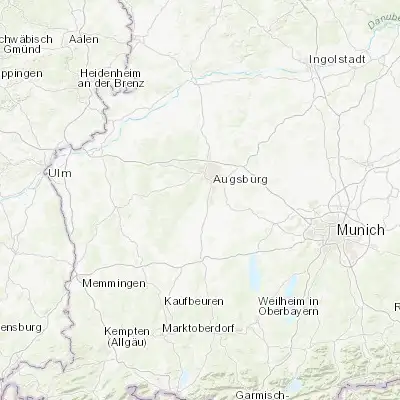 Map showing location of Bobingen (48.270910, 10.833900)