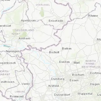 Map showing location of Bocholt (51.838790, 6.615310)