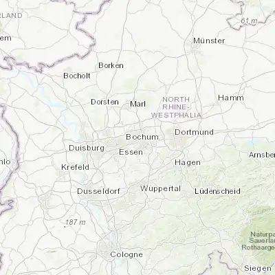 Map showing location of Bochum-Hordel (51.501680, 7.175600)