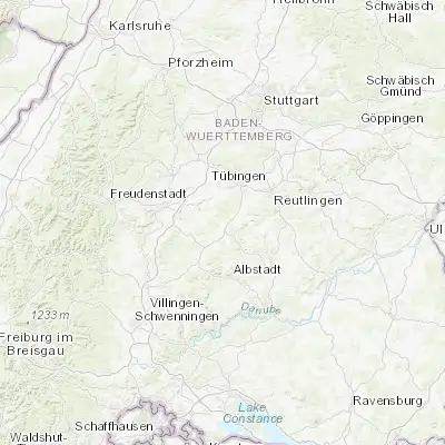 Map showing location of Bodelshausen (48.388860, 8.977030)