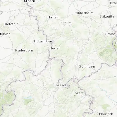 Map showing location of Bodenfelde (51.640440, 9.555690)