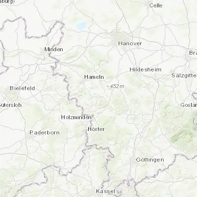 Map showing location of Bodenwerder (51.971560, 9.519310)