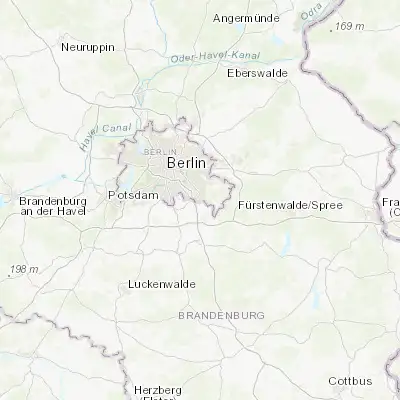 Map showing location of Bohnsdorf (52.394340, 13.573390)