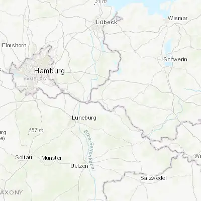 Map showing location of Boizenburg (53.381530, 10.723750)