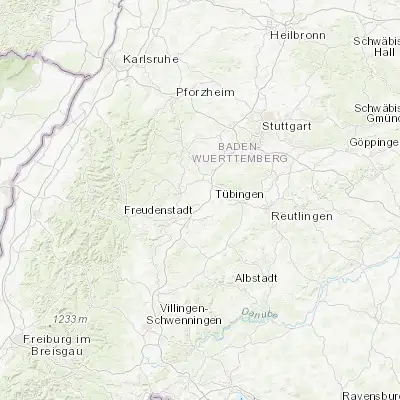 Map showing location of Bondorf (48.520640, 8.837040)