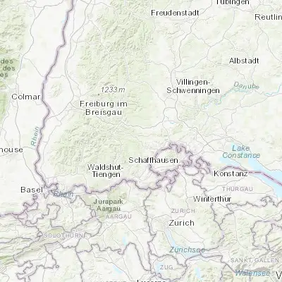 Map showing location of Bonndorf (47.818630, 8.341390)