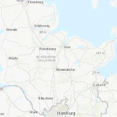 Map showing location of Bordesholm (54.176110, 10.031460)