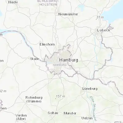 Map showing location of Borgfelde (53.554750, 10.034470)