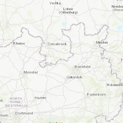 Map showing location of Borgholzhausen (52.103430, 8.302110)