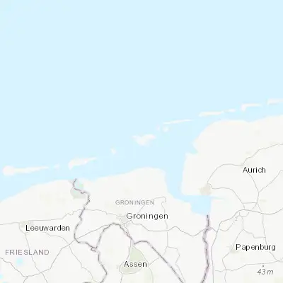 Map showing location of Borkum (53.580940, 6.691530)