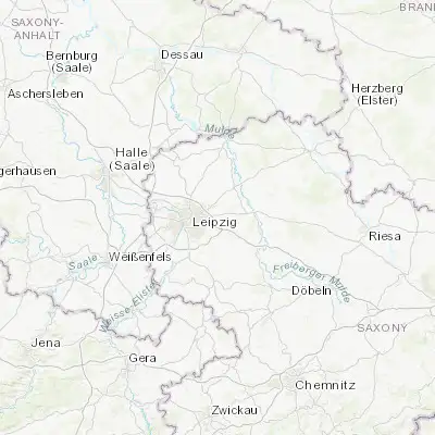 Map showing location of Borsdorf (51.350000, 12.533330)