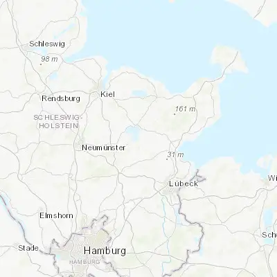 Map showing location of Bosau (54.097870, 10.435700)