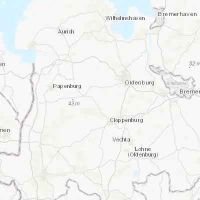 Map showing location of Bösel (53.000000, 7.950000)