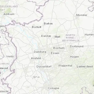 Map showing location of Bottrop (51.523920, 6.928500)