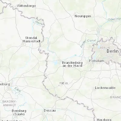 Map showing location of Brandenburg an der Havel (52.416670, 12.550000)
