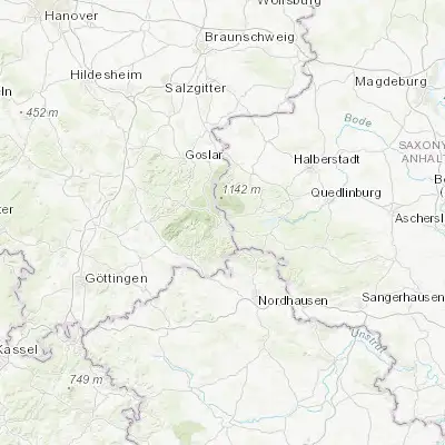 Map showing location of Braunlage (51.726510, 10.610900)
