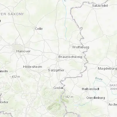 Map showing location of Braunschweig (52.265940, 10.526730)