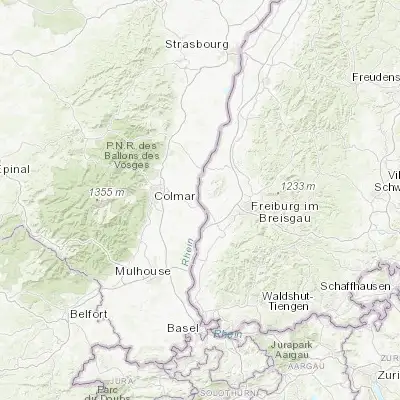 Map showing location of Breisach am Rhein (48.032790, 7.582940)