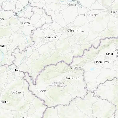 Map showing location of Breitenbrunn (50.475530, 12.766490)
