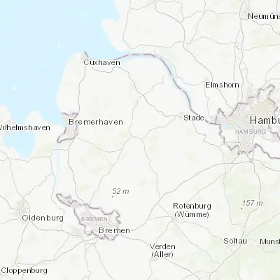 Map showing location of Bremervörde (53.484580, 9.143060)