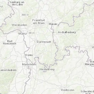 Map showing location of Brensbach (49.773890, 8.884440)
