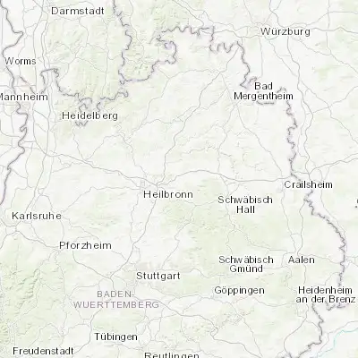 Map showing location of Bretzfeld (49.179440, 9.438330)