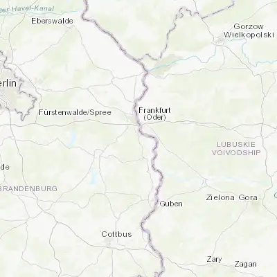 Map showing location of Brieskow-Finkenheerd (52.253870, 14.572850)