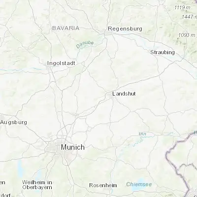 Map showing location of Bruckberg (48.522440, 11.994480)