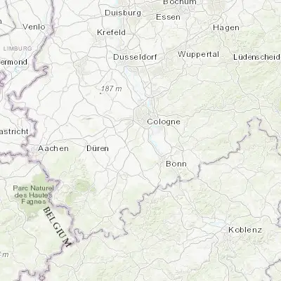 Map showing location of Brühl (50.829280, 6.904990)