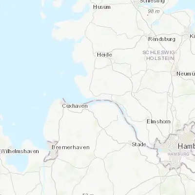 Map showing location of Brunsbüttel (53.896200, 9.104590)