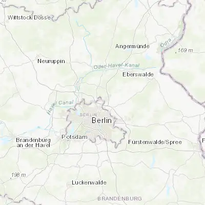 Map showing location of Buch (52.634700, 13.496790)