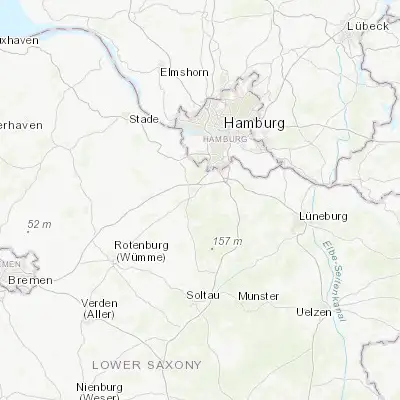 Map showing location of Buchholz in der Nordheide (53.326410, 9.868120)