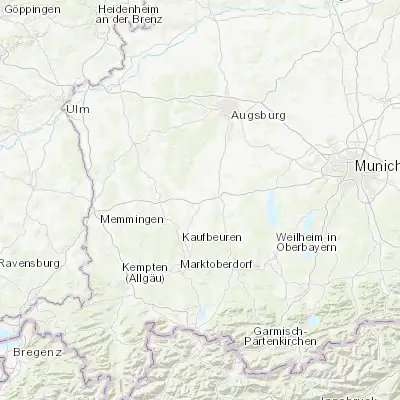 Map showing location of Buchloe (48.037190, 10.725480)