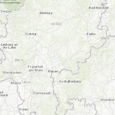 Map showing location of Büdingen (50.290130, 9.111400)