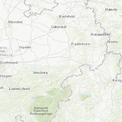Map showing location of Büren (51.551090, 8.559560)