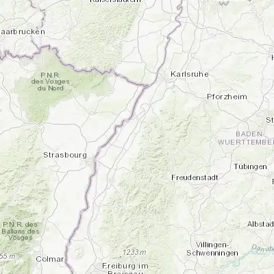 Map showing location of Bühl (48.696760, 8.135230)