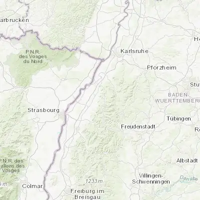 Map showing location of Bühlertal (48.685690, 8.188760)