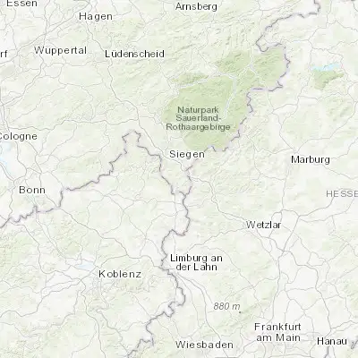 Map showing location of Burbach (50.751050, 8.079390)